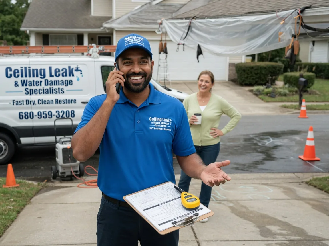 Ceiling Leak Cleanup Grain Valley, MO FAQs